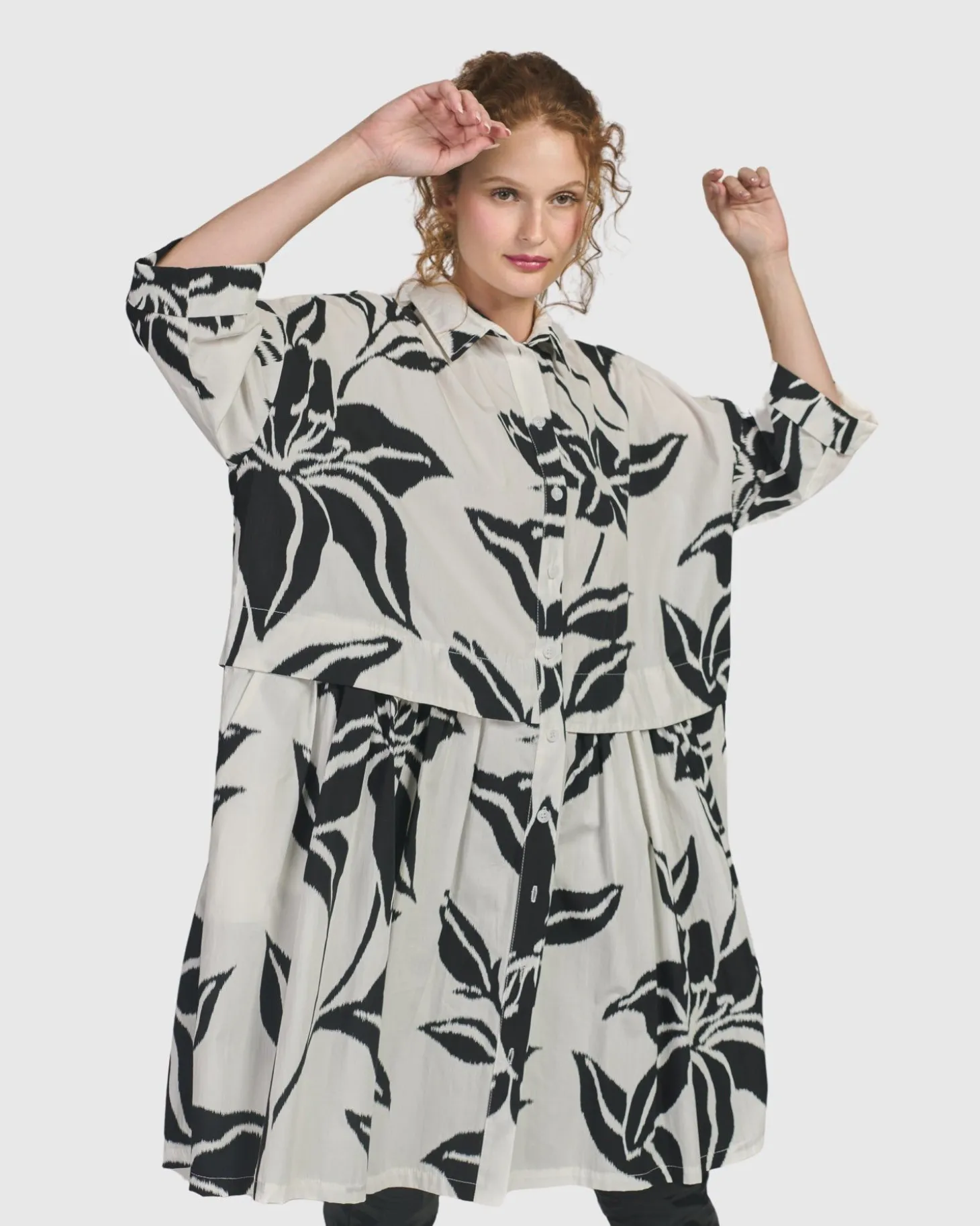 Botanica Oversized Babydoll Top, Lilly