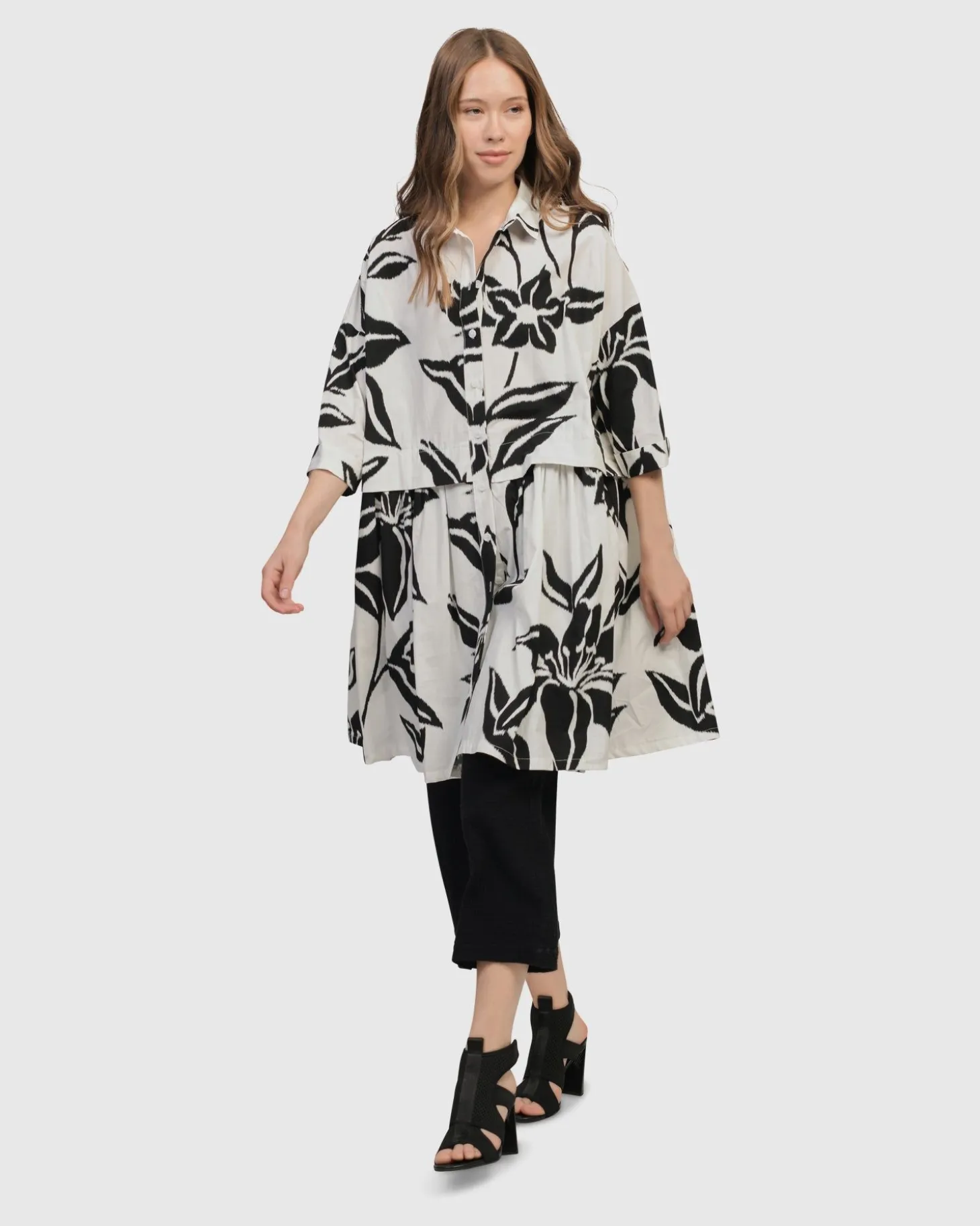 Botanica Oversized Babydoll Top, Lilly
