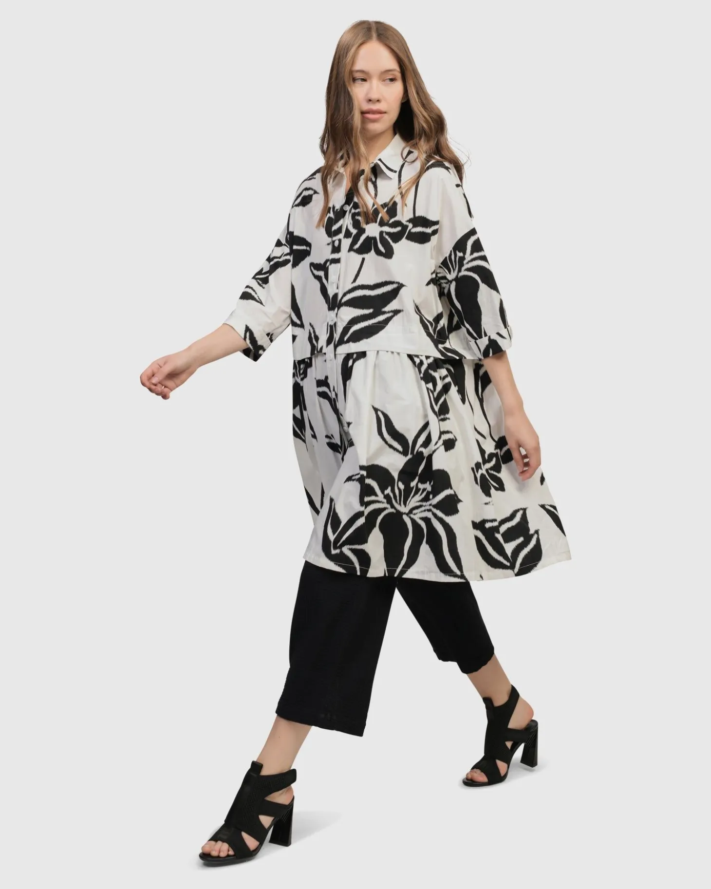 Botanica Oversized Babydoll Top, Lilly