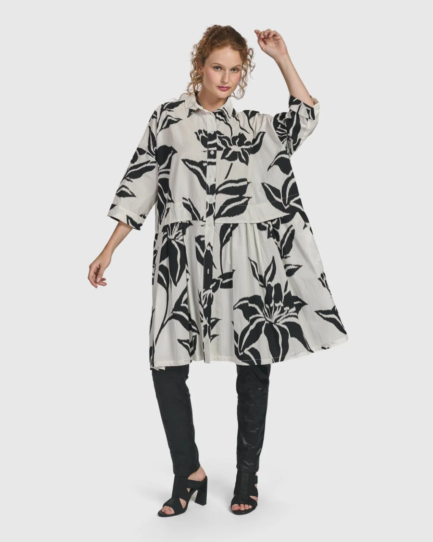Botanica Oversized Babydoll Top, Lilly