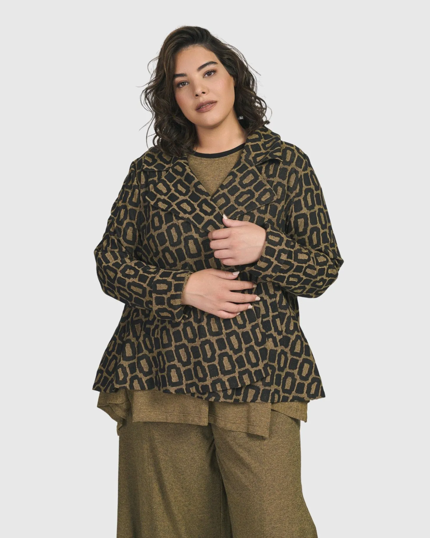 Boutique Swing Jacket, Ochre