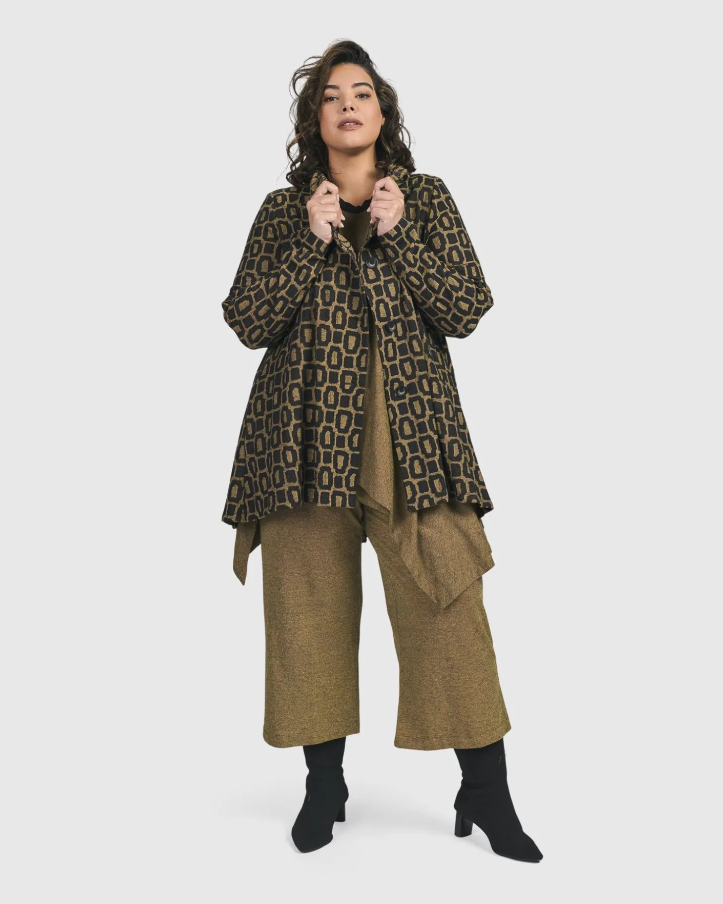 Boutique Swing Jacket, Ochre