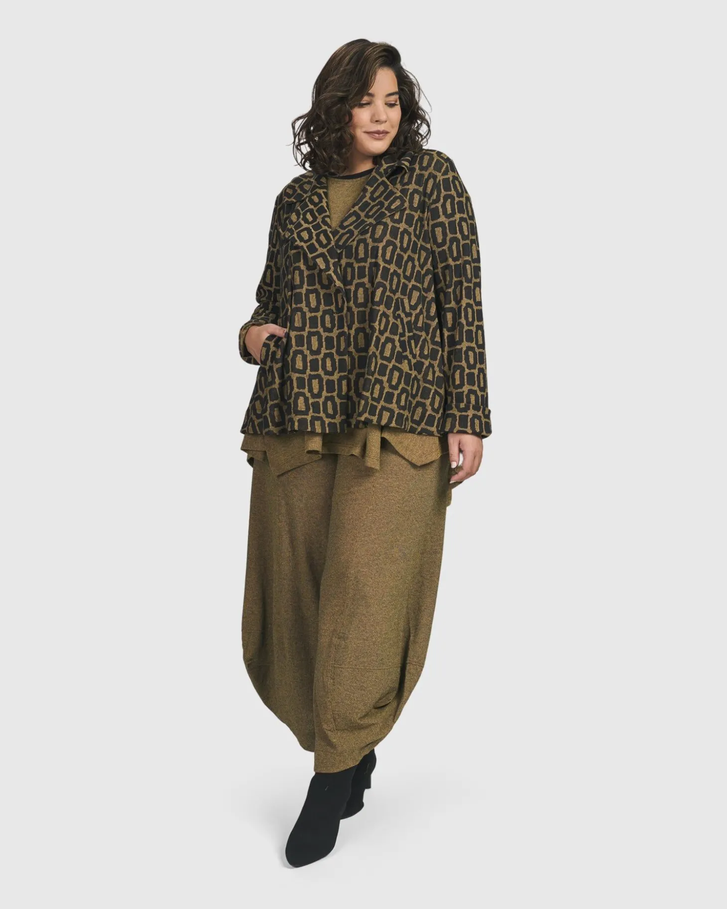 Boutique Swing Jacket, Ochre