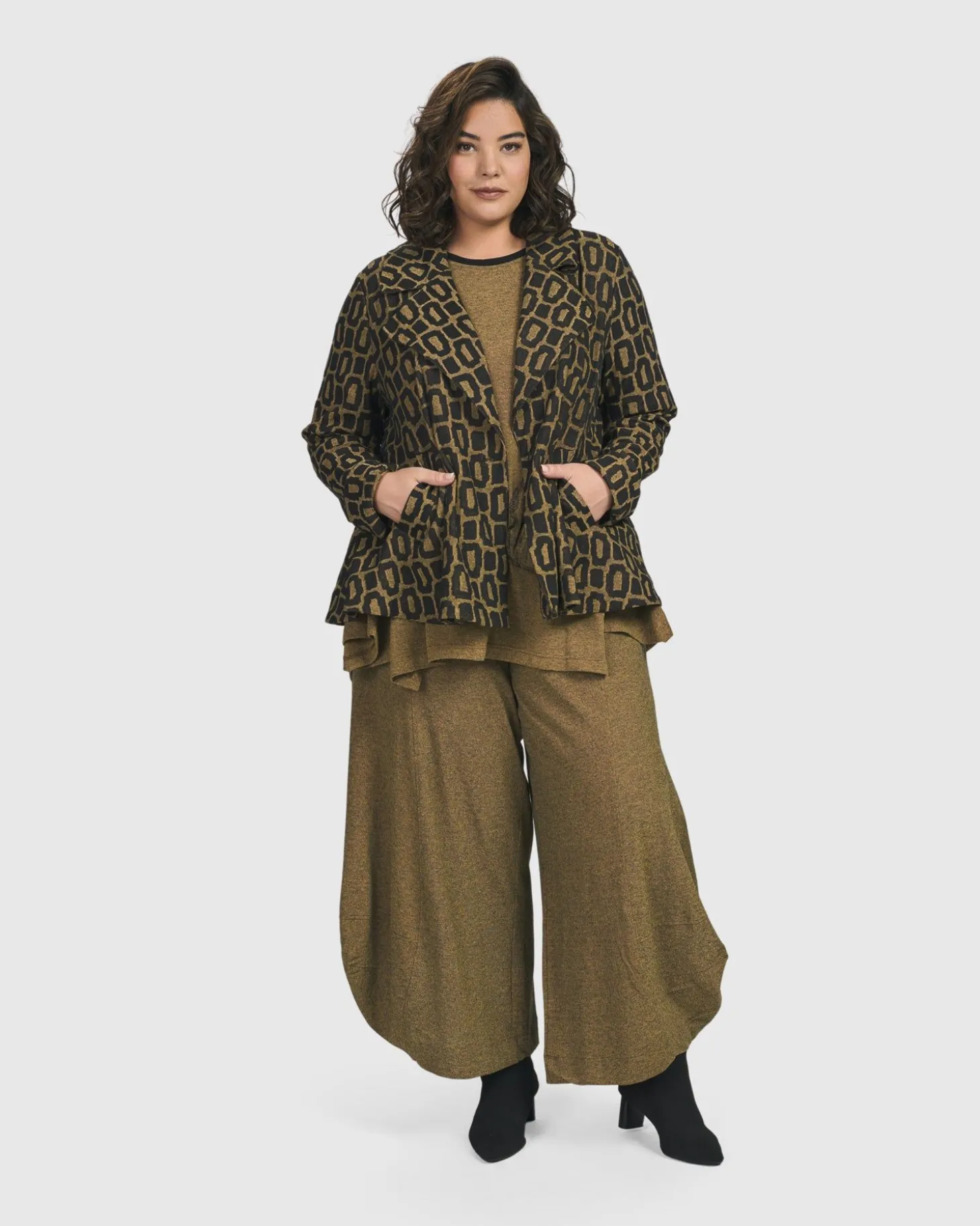 Boutique Swing Jacket, Ochre