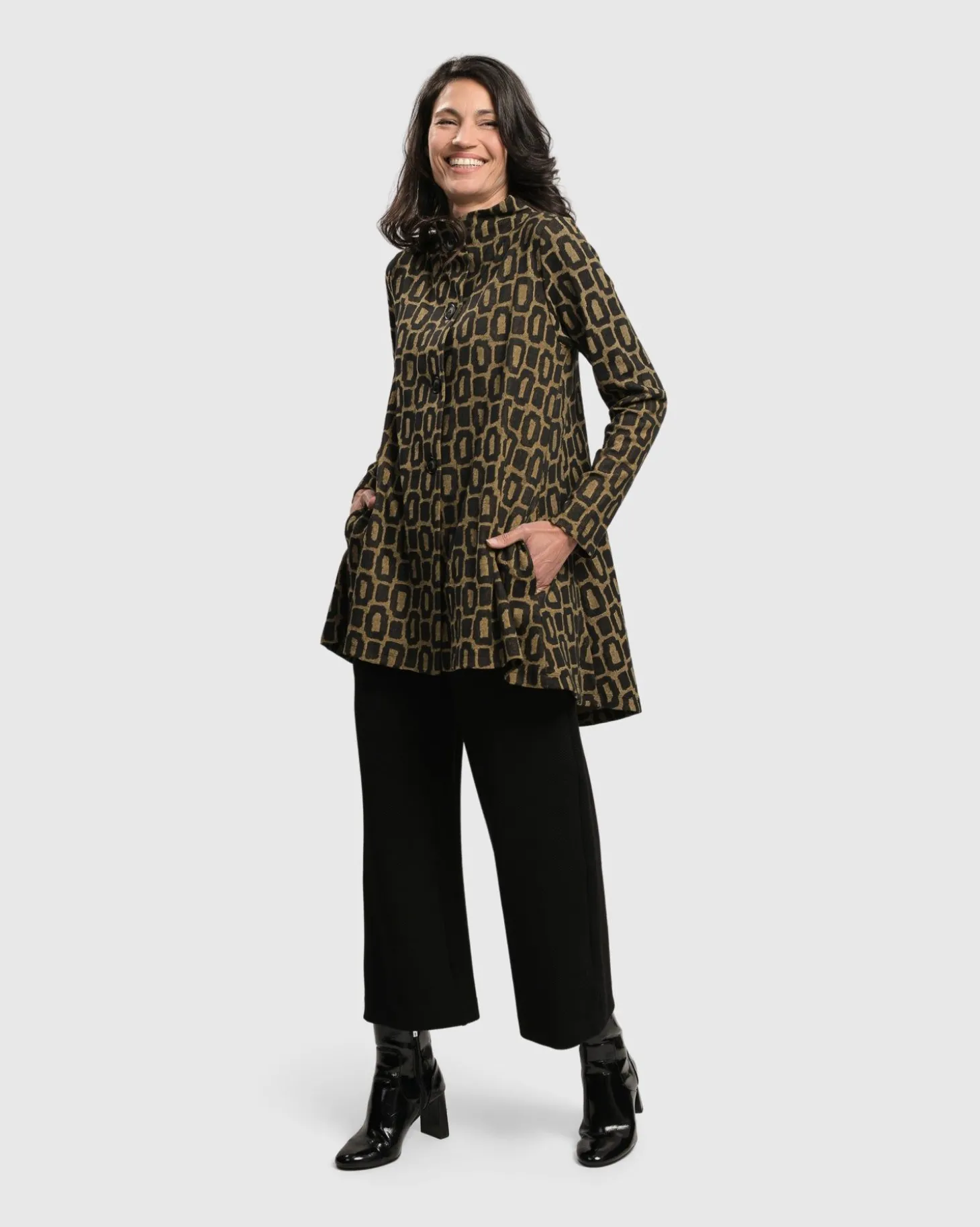 Boutique Swing Jacket, Ochre