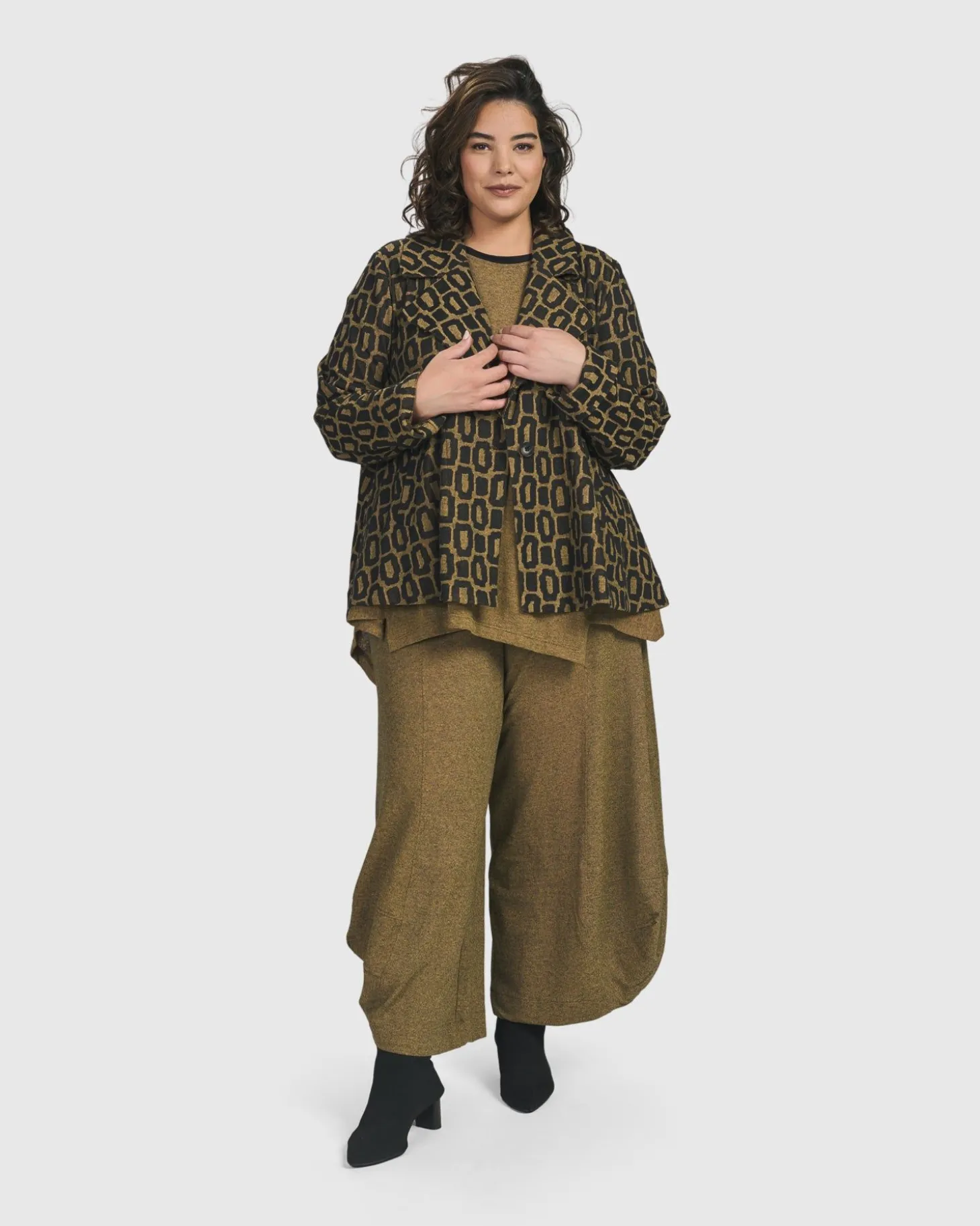 Boutique Swing Jacket, Ochre