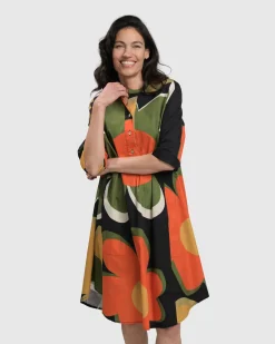 Brenda Oversized Shirt Dress, Floral