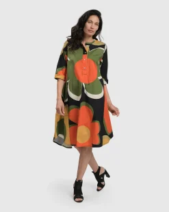 Brenda Oversized Shirt Dress, Floral