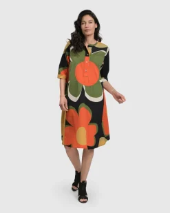 Brenda Oversized Shirt Dress, Floral