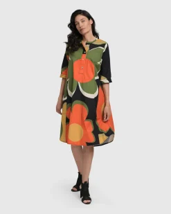 Brenda Oversized Shirt Dress, Floral