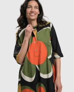 Brenda Oversized Shirt Dress, Floral