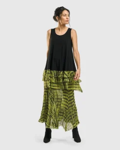 Busy Bee Sleeveless Tunic Top, Yellow