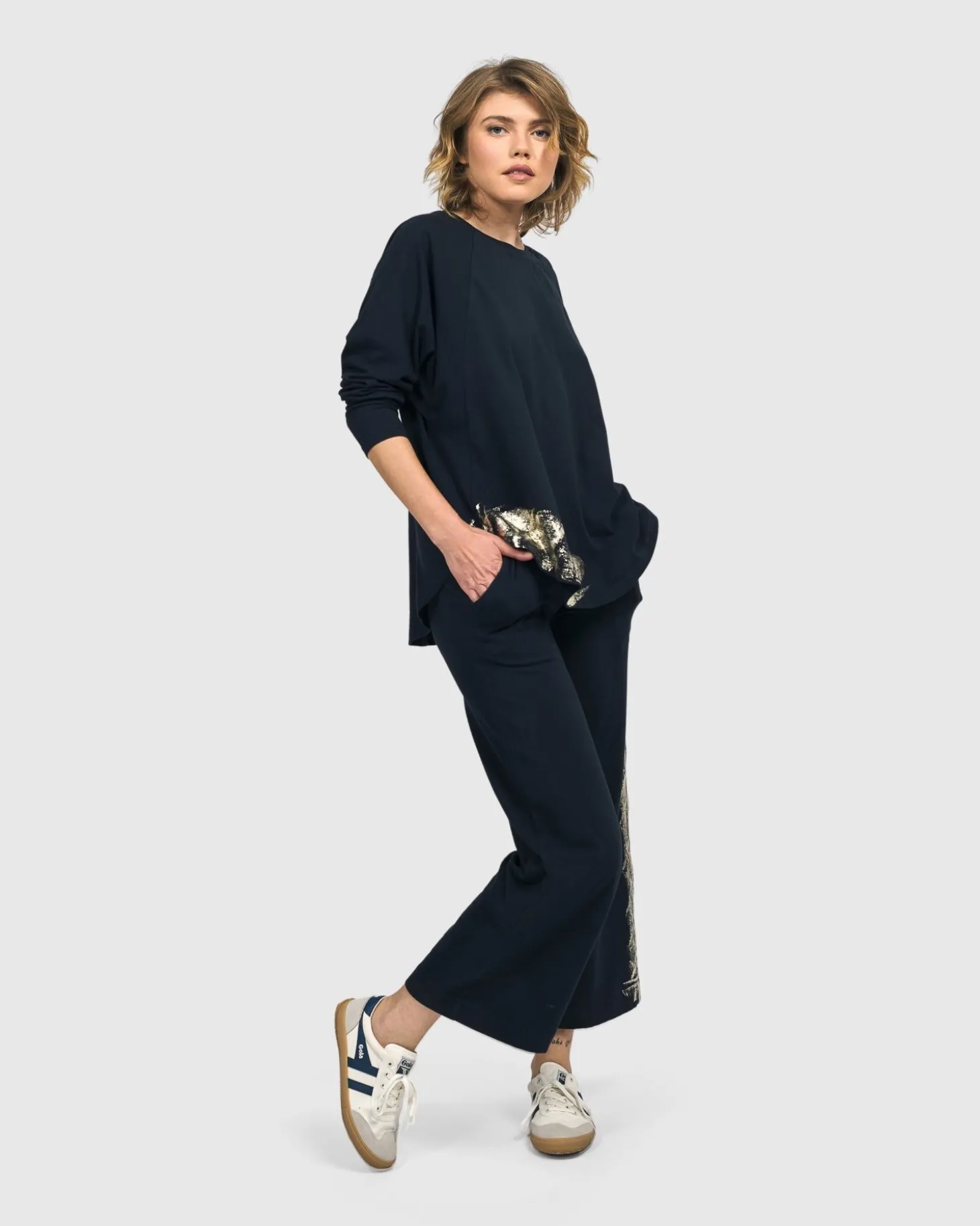 Calumet Relaxed Top, Navy
