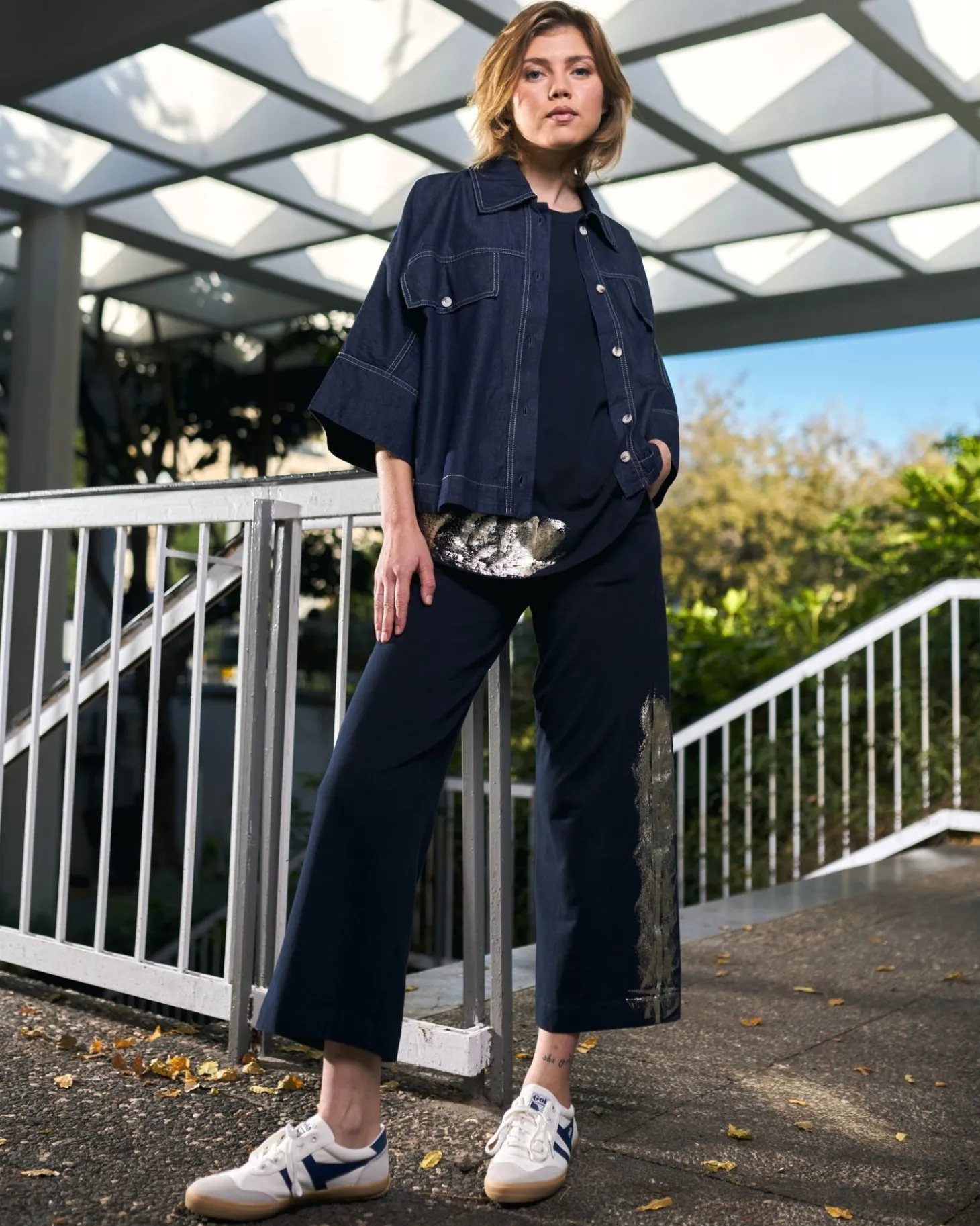 Calumet Relaxed Top, Navy