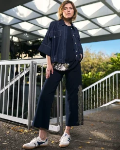 Calumet Relaxed Top, Navy