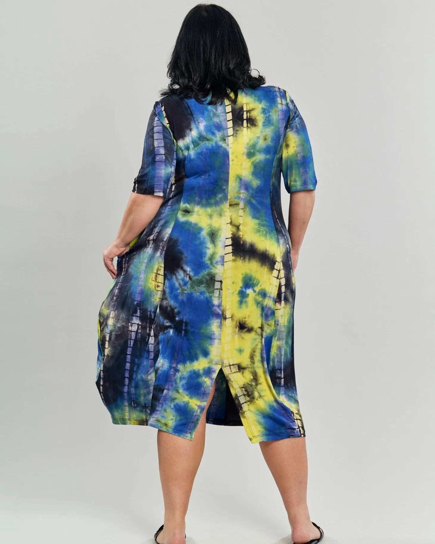 Carla Cocoon Midi Dress, Tie Dye