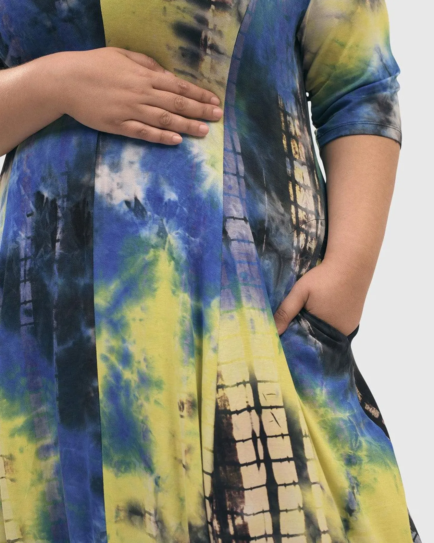 Carla Cocoon Midi Dress, Tie Dye