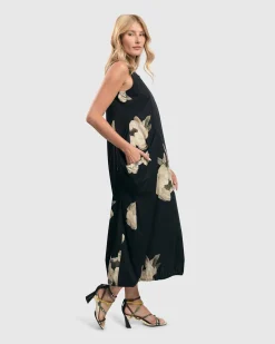 Carla Pocket Dress, Roses