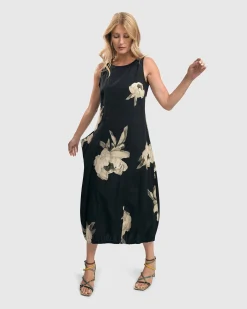 Carla Pocket Dress, Roses