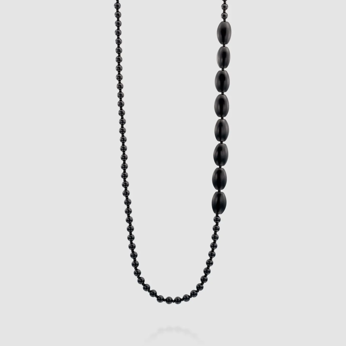 Catania Bead Necklace, Black