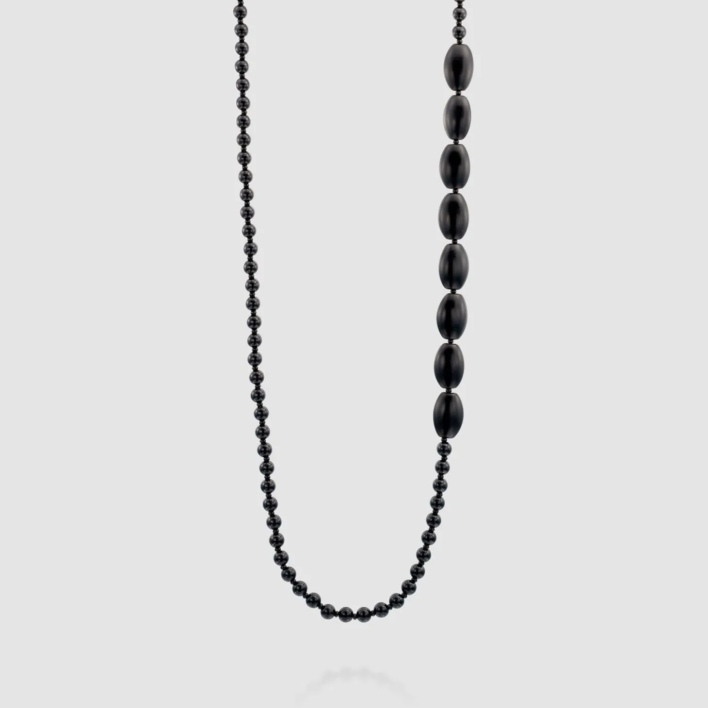 Catania Bead Necklace, Black