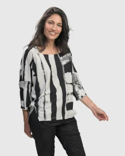 Charisma, Cutaway Boxy Top, Grunge