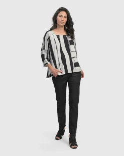 Charisma, Cutaway Boxy Top, Grunge