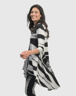 Charisma Swing Hi-Lo Tunic Top, Grunge