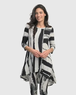 Charisma Swing Hi-Lo Tunic Top, Grunge