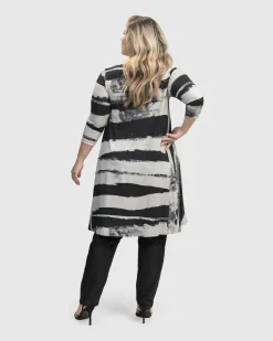 Charisma Swing Hi-Lo Tunic Top, Grunge