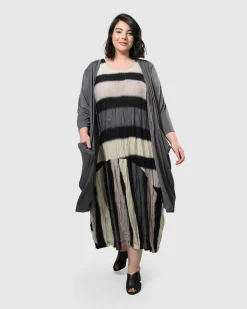 Charlie Crinkle Tank Dress, Stripe