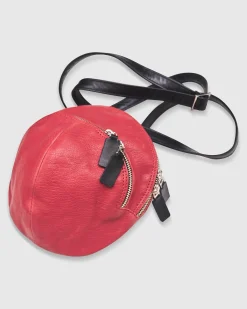 Circle Canteen Bag, Vermillion