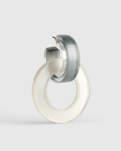 Circle Duet Earrings, Frost