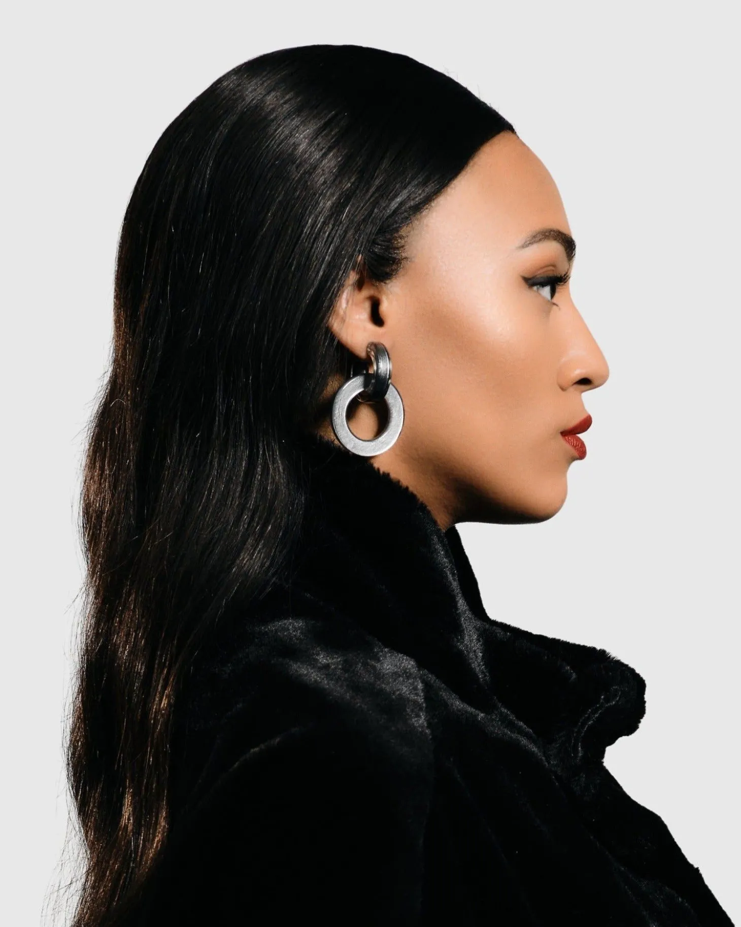 Circle Duet Earrings, Starlight