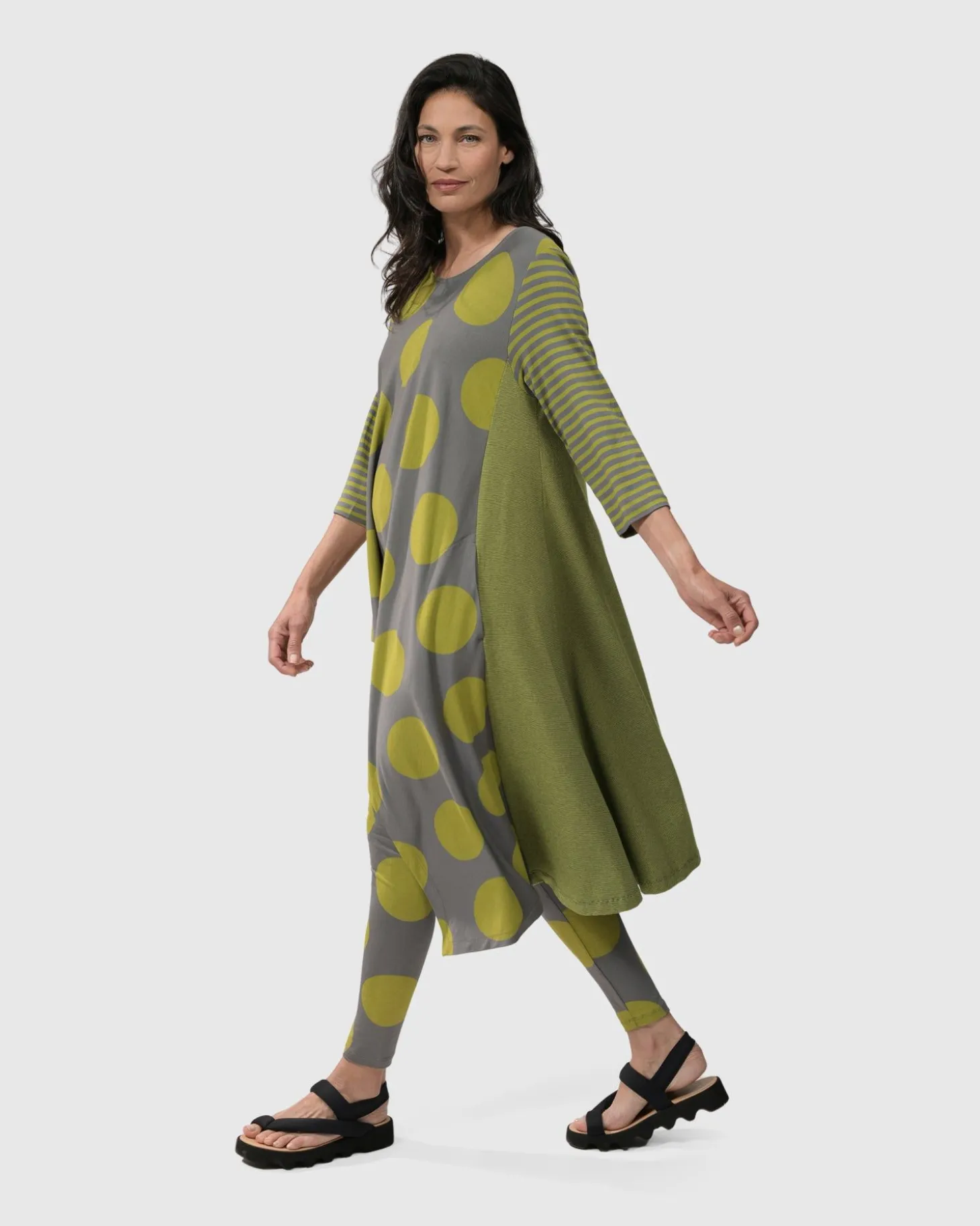 City Sizzle Swing Tunic Top, Lime