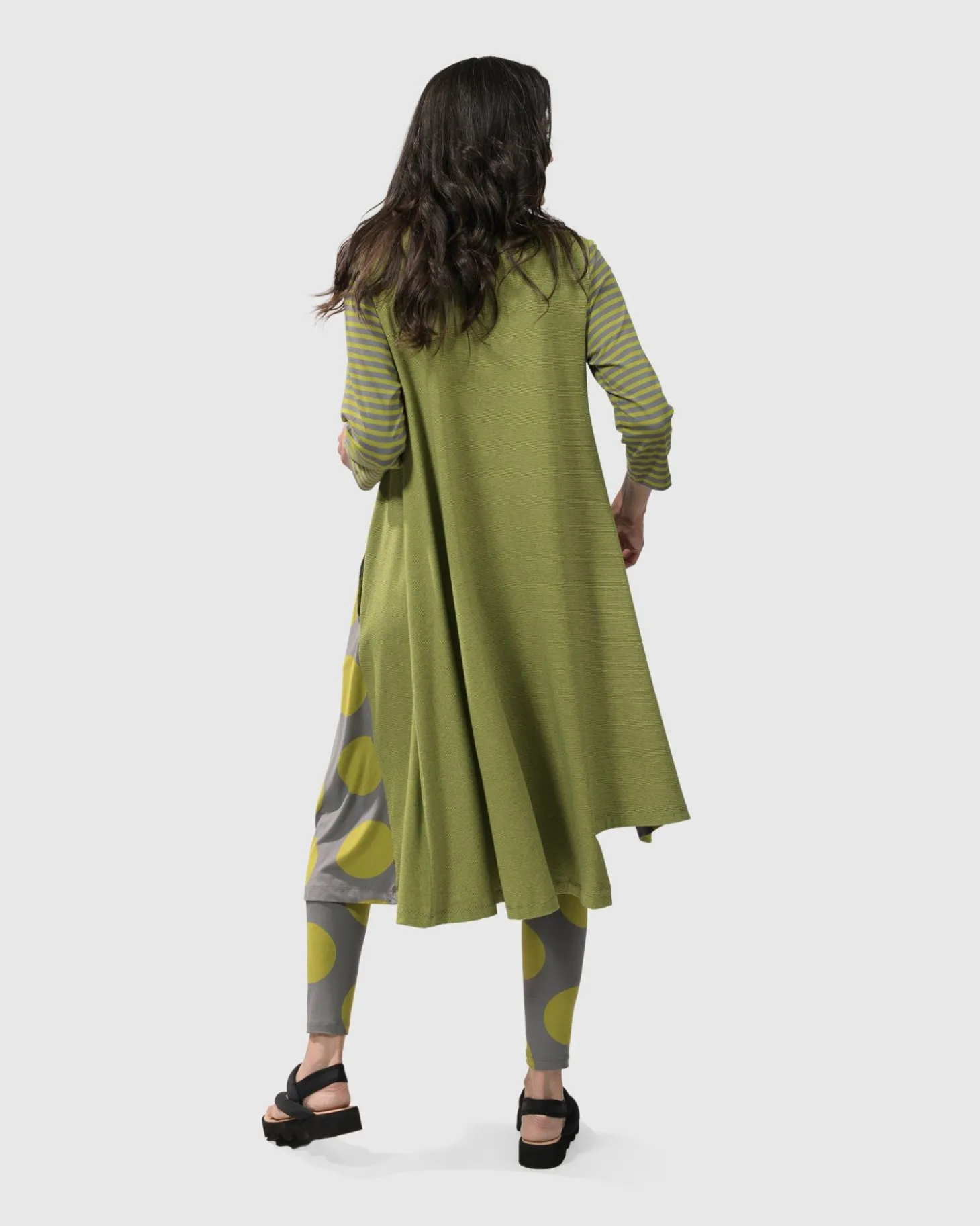 City Sizzle Swing Tunic Top, Lime