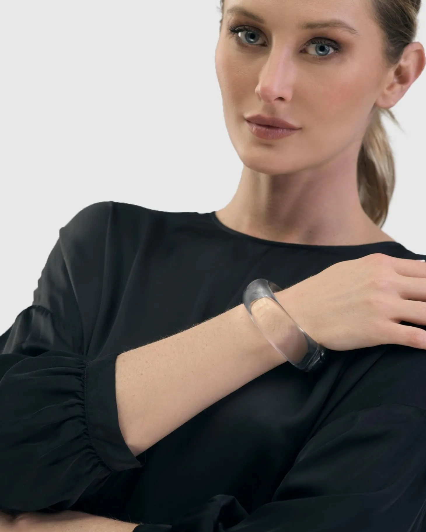 Clarity Bangle Bracelet, Clear