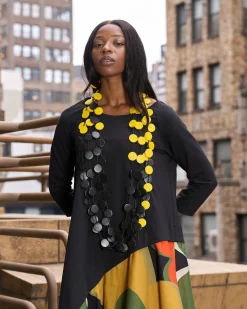 Coin Necklaces - Duo - Large (Yellow/Black)
