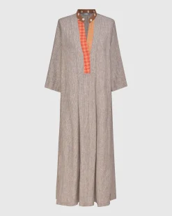 Cool Breeze Linen Maxi Dress, Ecru