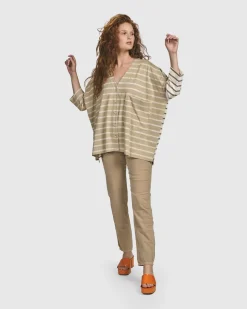 Cotton Iconic Stretch Cotton Jeans, Sand
