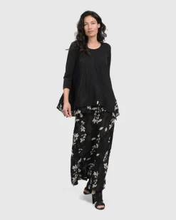 Cultured Club Knit Top, Leaves