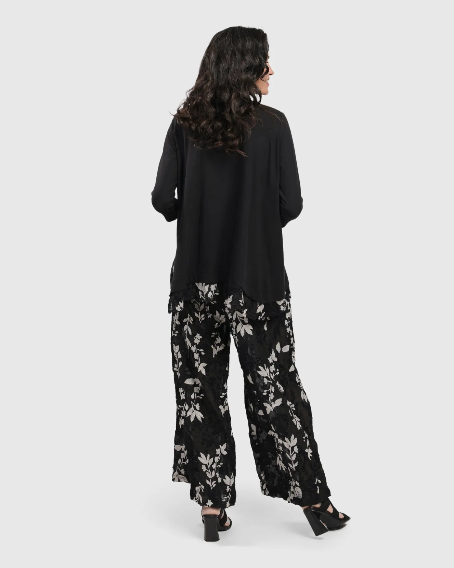 Cultured Club Palazzo Pants, Leaves