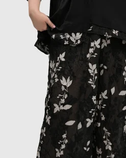 Cultured Club Palazzo Pants, Leaves