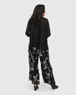 Cultured Club Palazzo Pants, Leaves