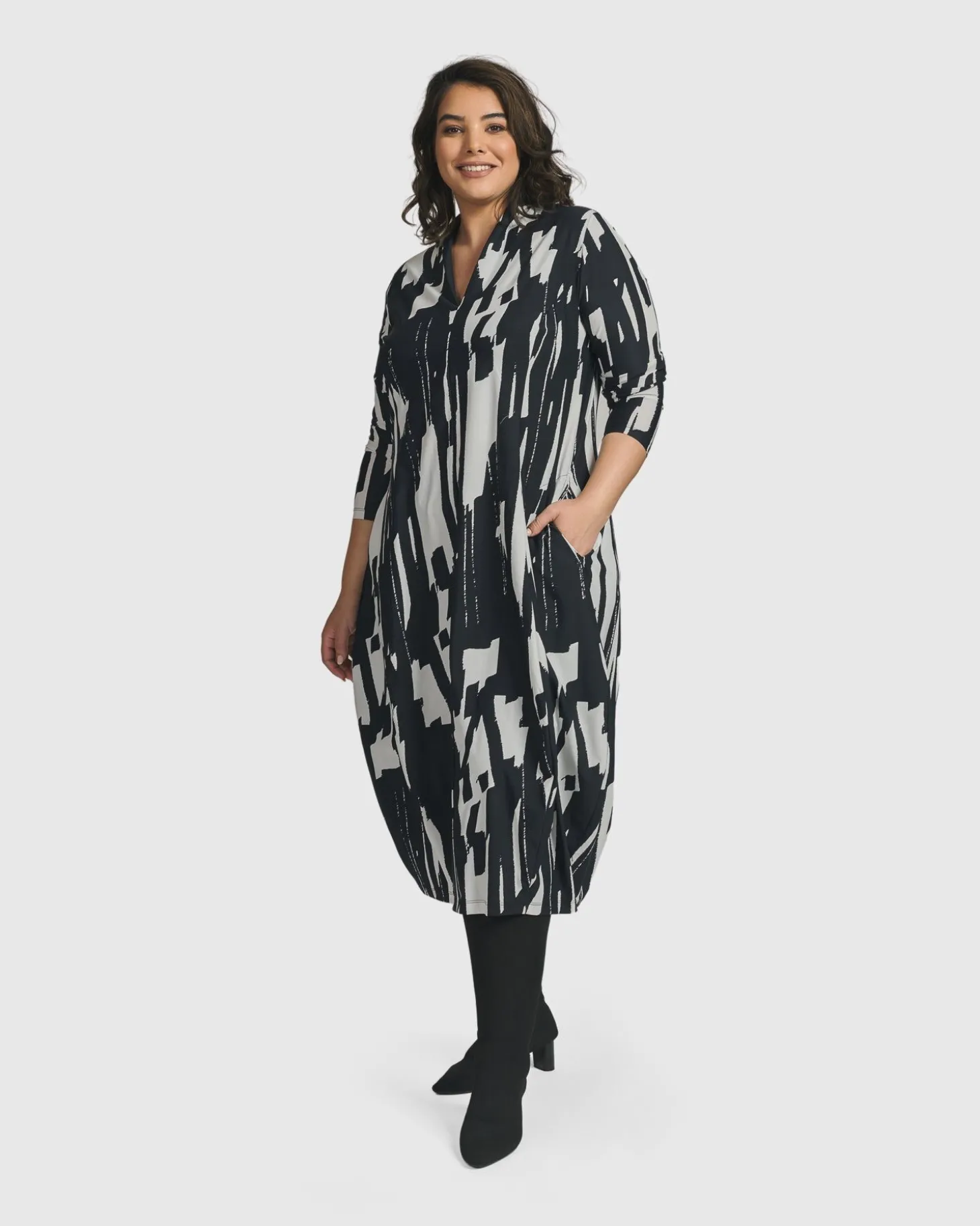Cyber Cocoon Dress, Brush