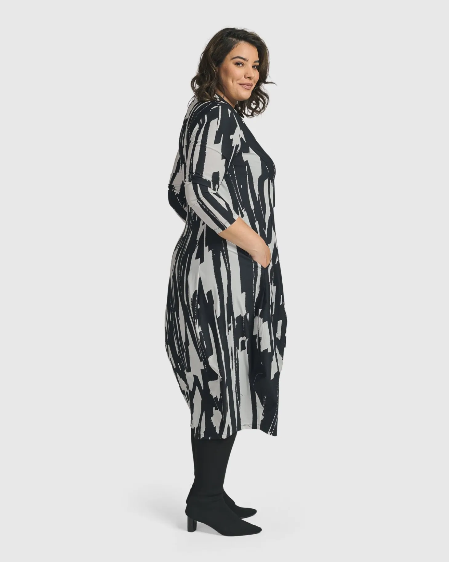 Cyber Cocoon Dress, Brush