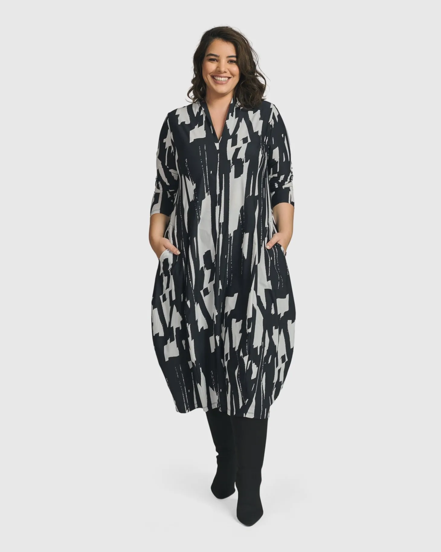 Cyber Cocoon Dress, Brush