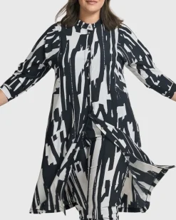 Cyber Shirt Dress, Brush