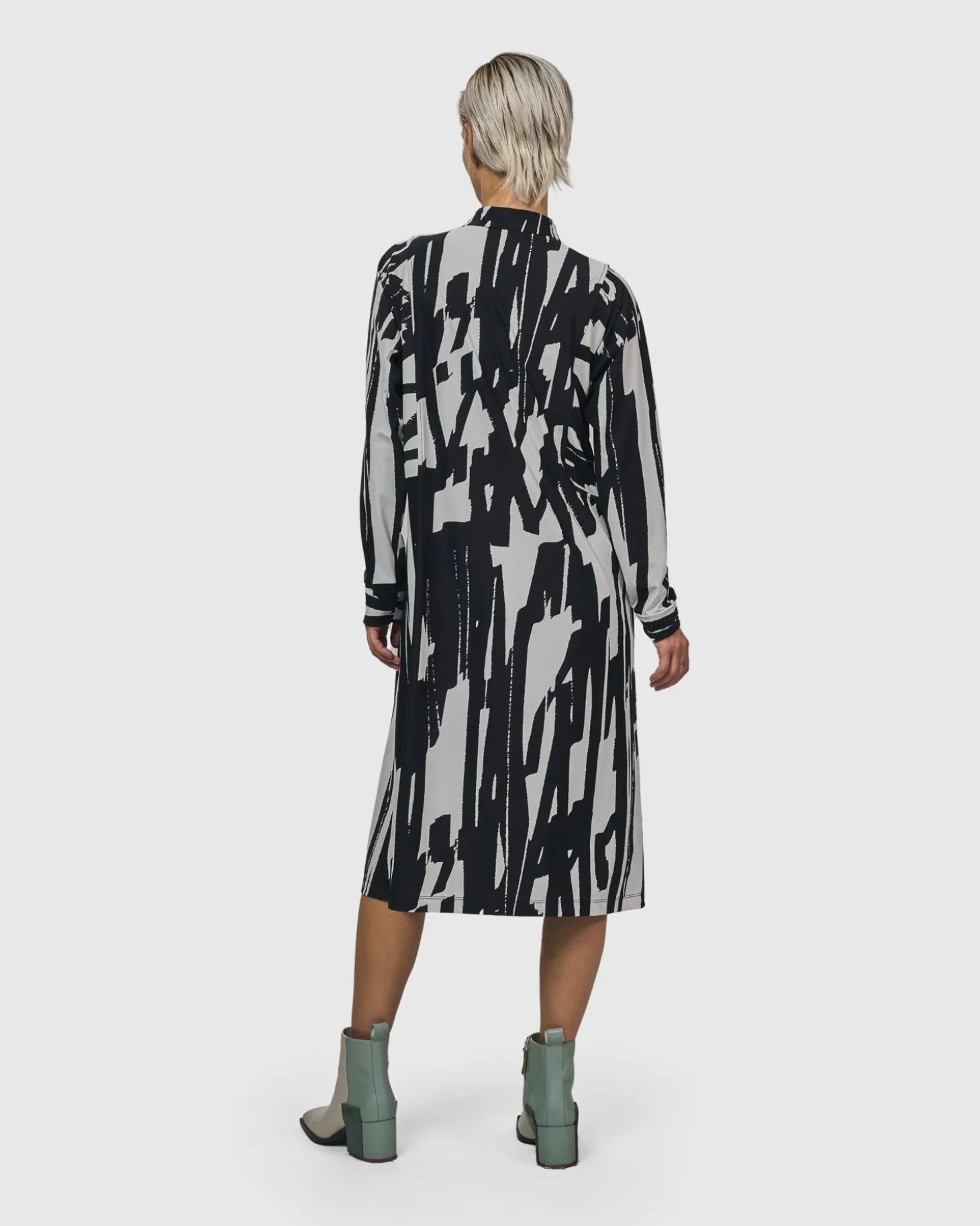 Cyber Shirt Dress, Brush