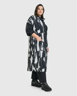 Cyber Short Sleeve Duster, Brush